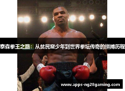 泰森拳王之路：从贫民窟少年到世界拳坛传奇的拼搏历程